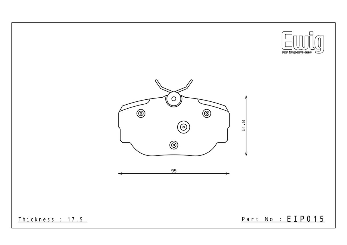 Endless EIP015 official pad shape drawing