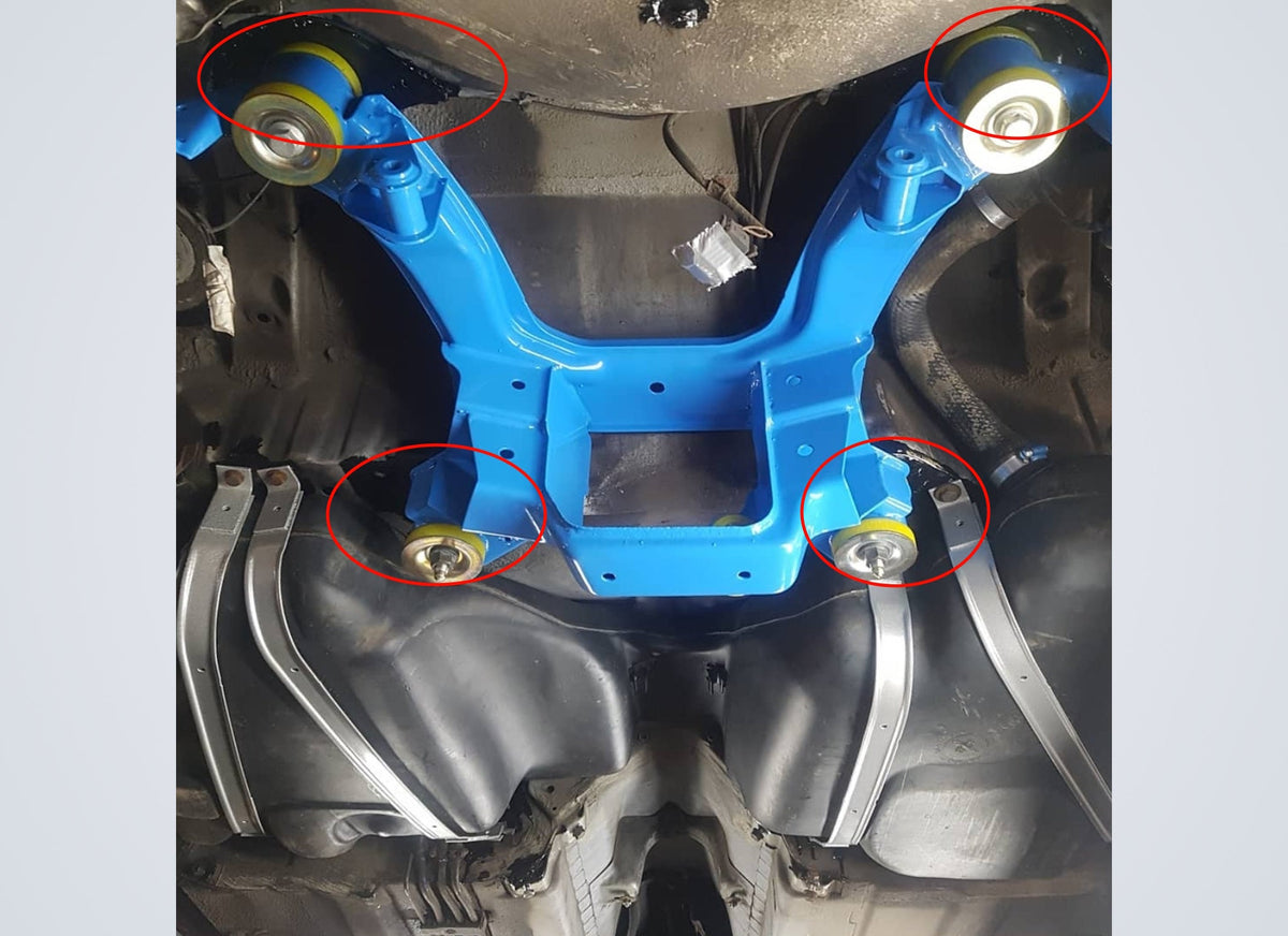 ST Trackparts BMW E36 Rear Subframe Reinforcement Plates - product image 2