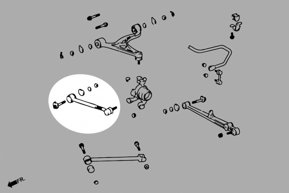 Adj. Rear Toe Control Arm Lexus GS, SC, Toyota Soarer