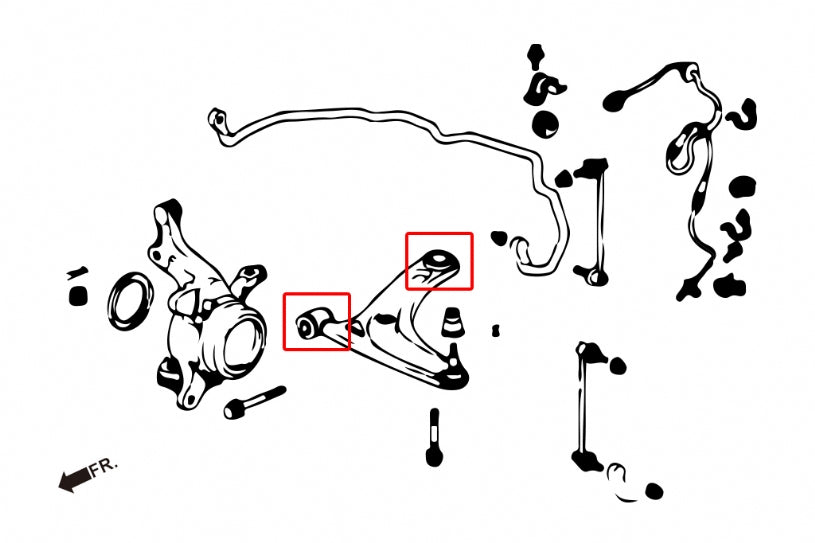 Front Lower Arm Bushing Honda Fit