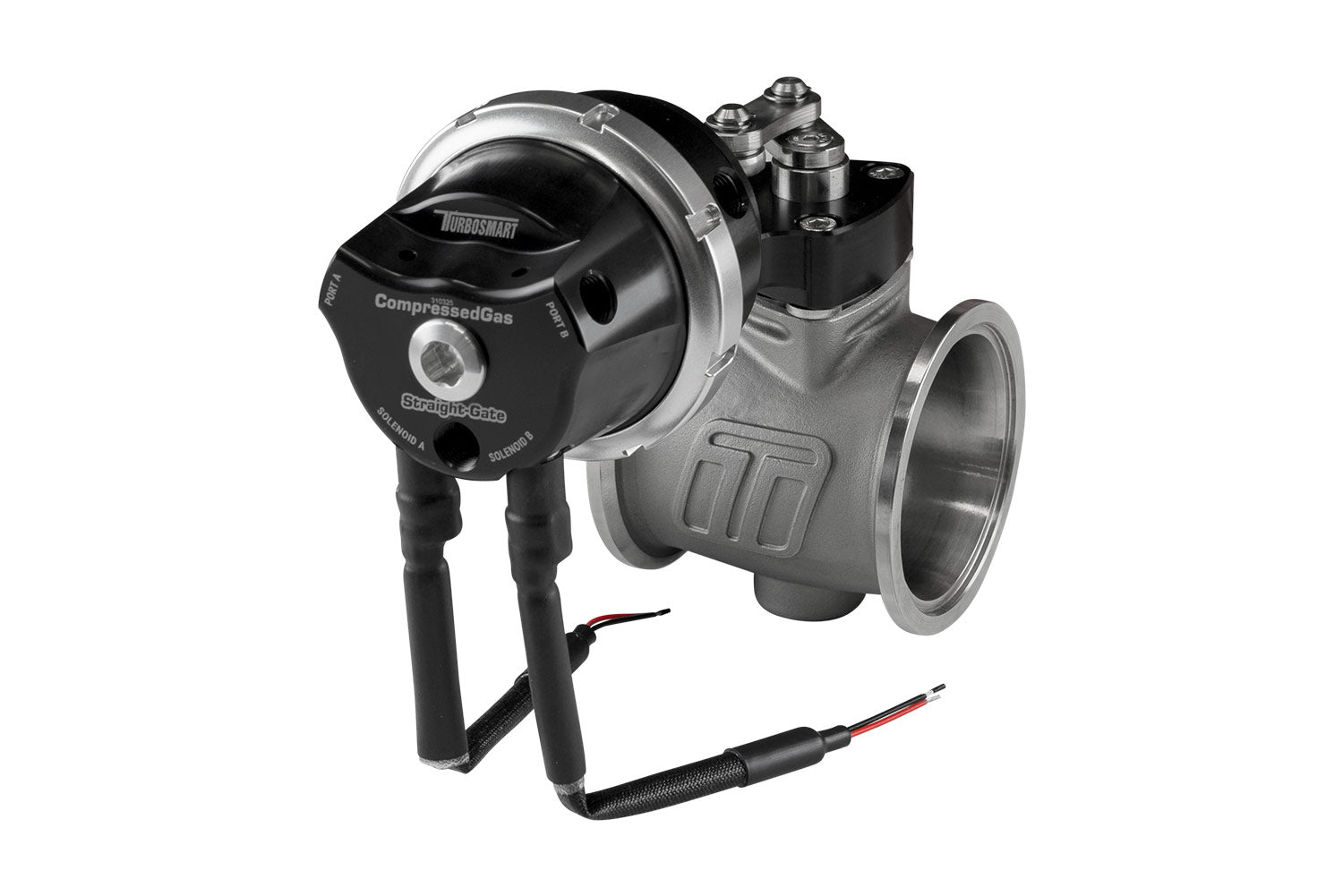 PSG50CG Pneumatic StraightGate50 Compressed Gas (Solenoid) 7psi Black by Turbosmart - performance upgrade from Torque Lab