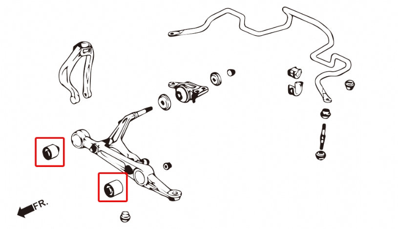 Front Lower Arm Bushing Honda Civic, Crx, Integra