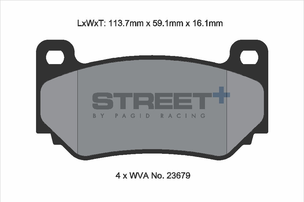 Pagid Racing Street+ Brake Pads - Front | T8035SP2001 - Pagid Racing brake pads
