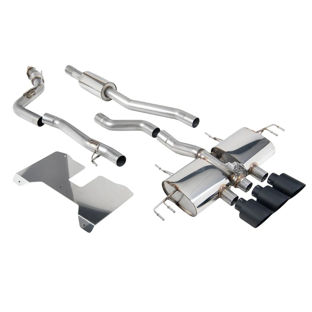 Milltek SSXHO321 ECE approved valved catback exhaust Cerakote Black supplied by Torque Lab