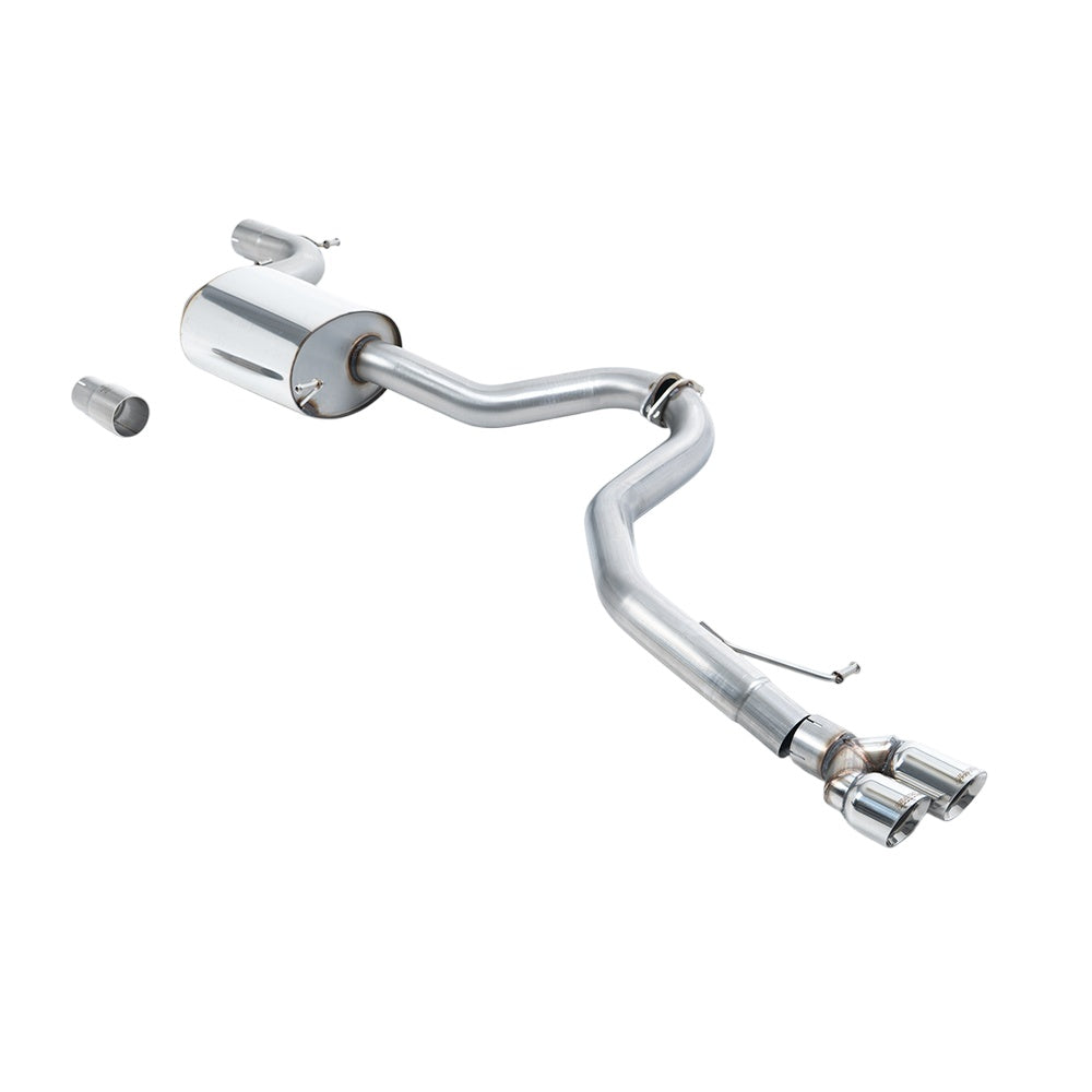 Milltek Volkswagen Jetta Mk6 GLI 2.0 TSI 2011-2014 cat-back exhaust with polished tips