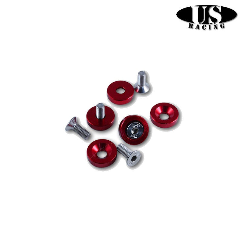 US-Racing Fender Washers M6x20 Red (Universal)