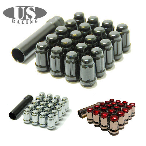 US-Racing Hexagon Lug Nuts M12x1.50 Silver (Universal)