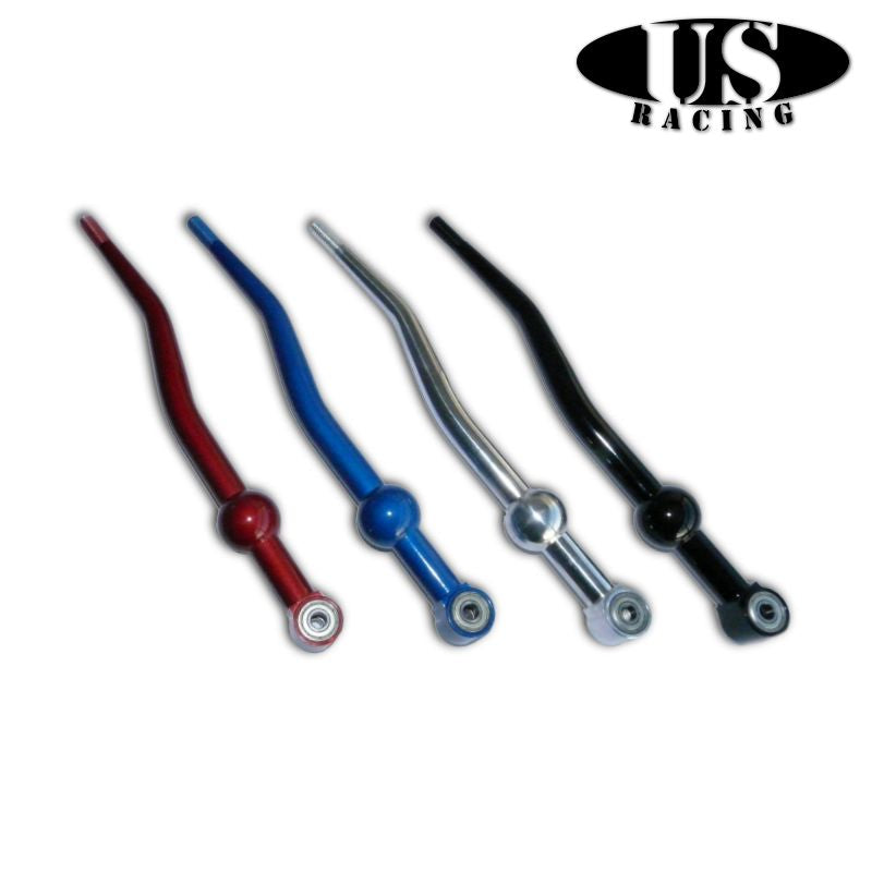 US-Racing Double Bend Short Shifter Aluminum Black (Civic/CRX 87-01/Del Sol/Integra)