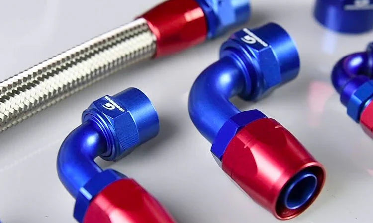 AN braided fuel hoses and PTFE fittings for custom fueling systems – Torque Lab