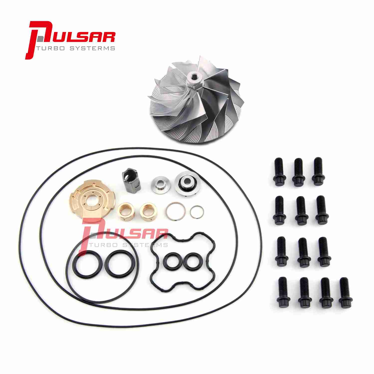 Pulsar Turbo 94-03 Ford 7.3 Powerstroke TP38 GTP38 Billet Turbo Compressor Wheel+Rebuild Kit by Pulsar Turbo available at Torque Lab