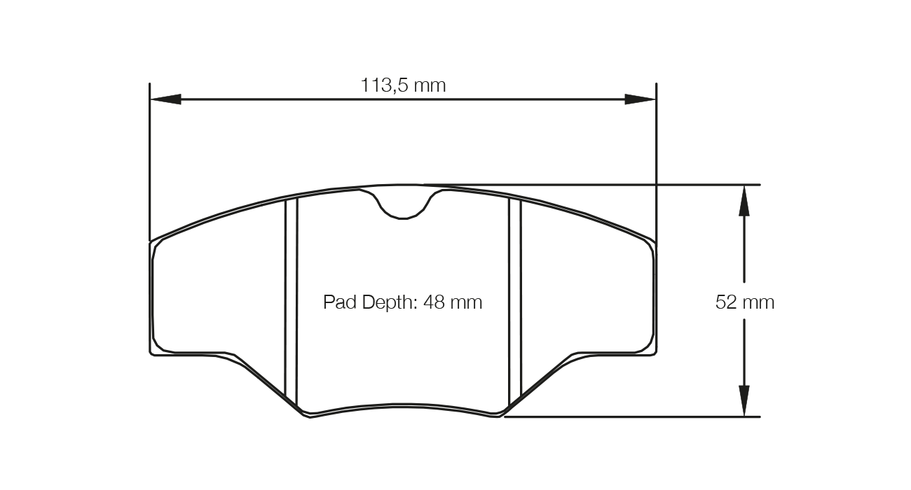 Pagid Racing RSH 3 Brake Pads - Front | S1265H03001 - Pagid Racing brake pads