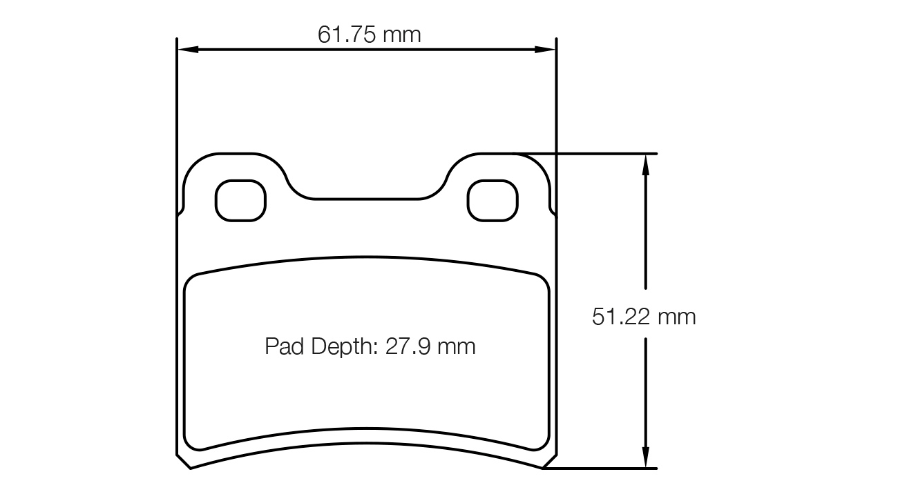 Pagid Racing K 2 Brake Pads - Rear | S5105K02001 - Pagid Racing brake pads