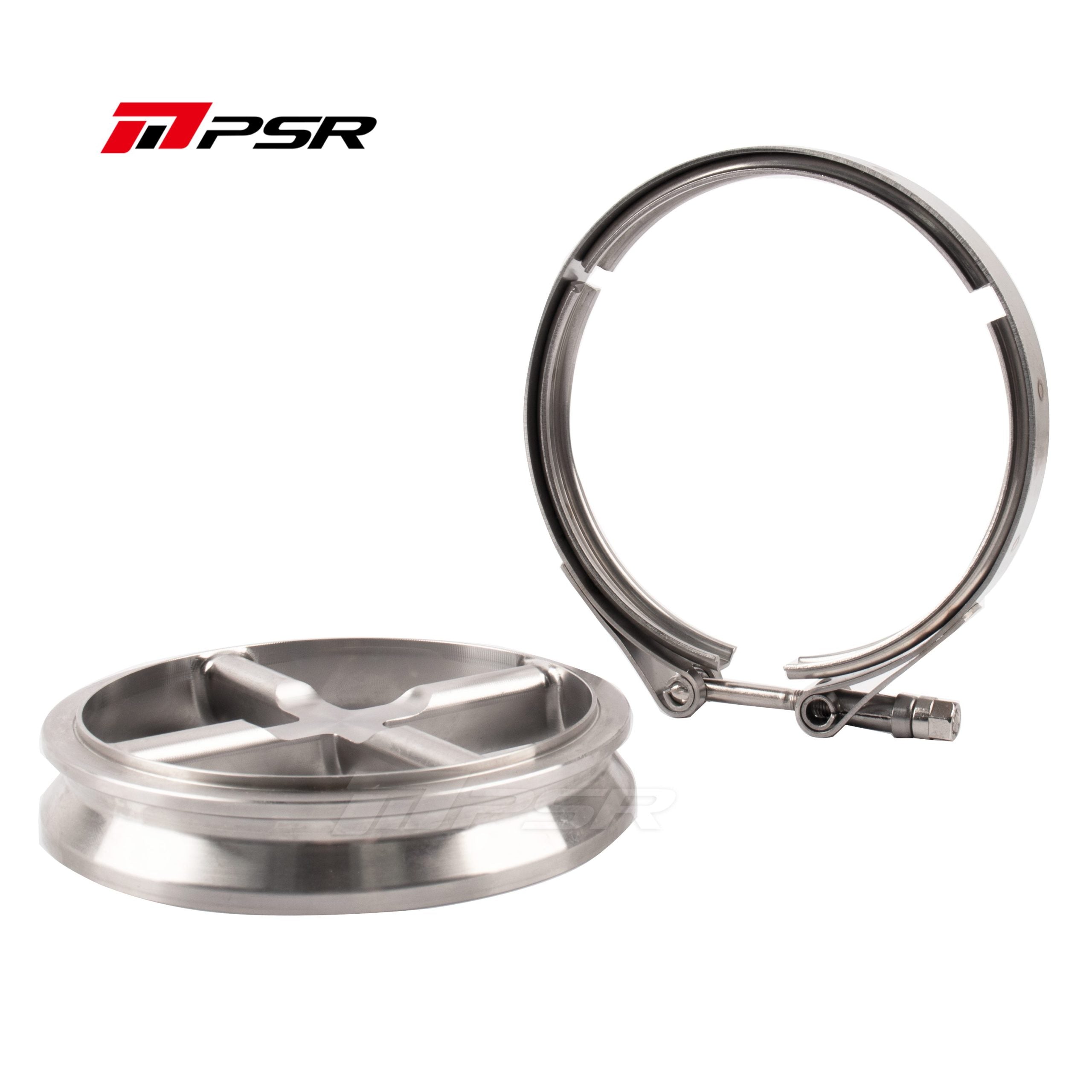 Pulsar PSR Stainless Steel Turbine Cross Guard Flange Clamp Kit for PRO88 PRO98 PRO106 Turbos by Pulsar Turbo available at Torque Lab