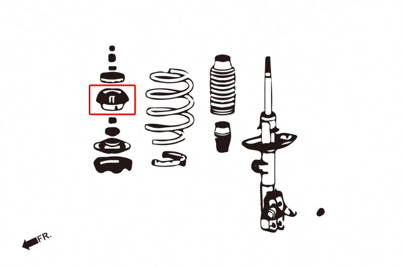 Front Reinforced Strut Mount Honda