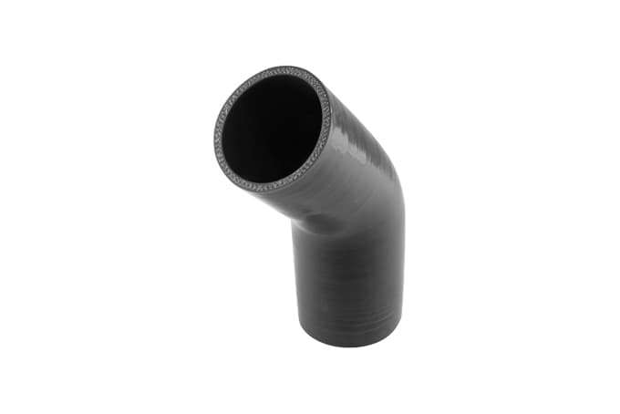 Silicon Hose 45 Reducer Elbow 2.50"-2.75" Black by Turbosmart - performance upgrade from Torque Lab