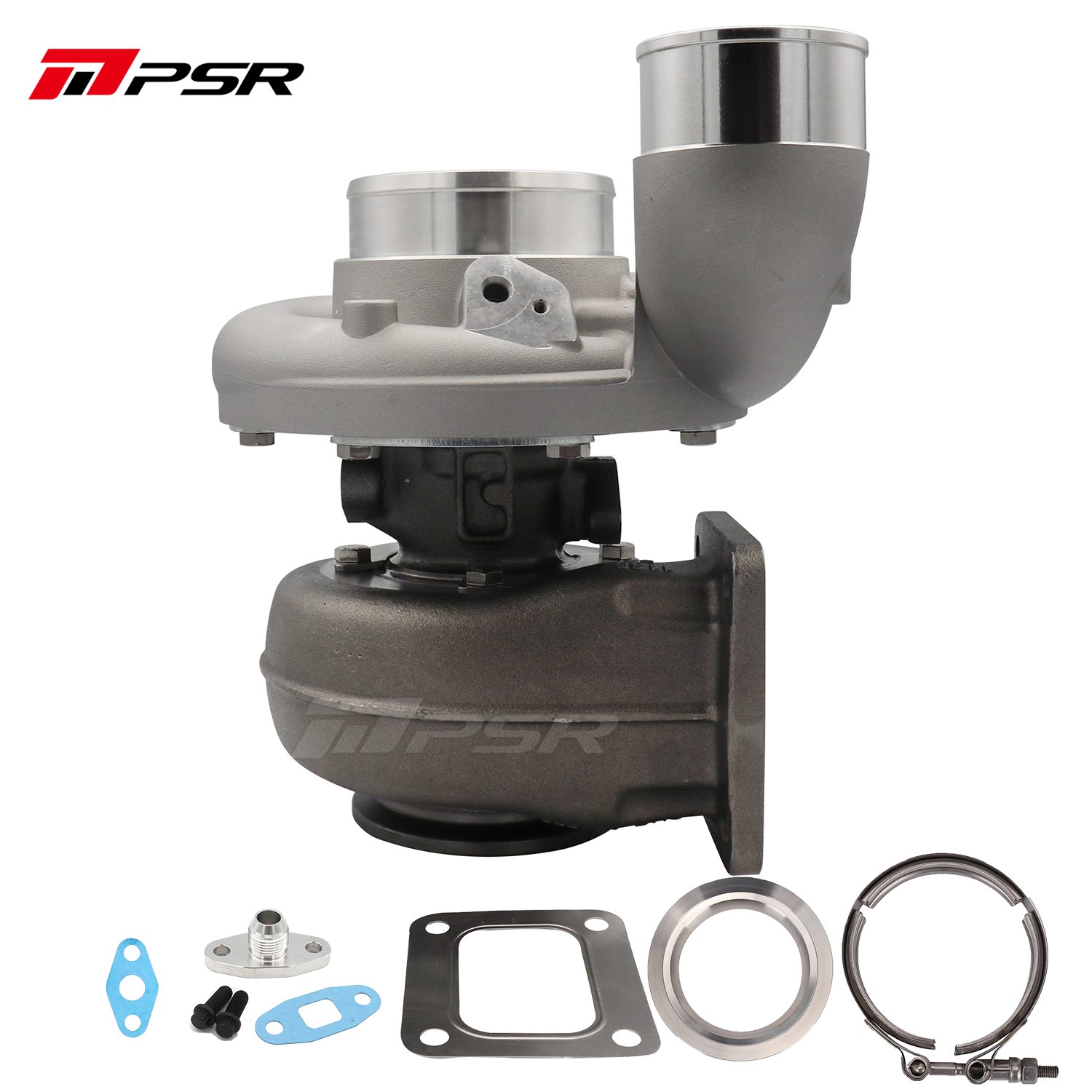 Pulsar Billet 363 366 369 Journal Bearing Turbo with 90¡ã Elbow Outlet Compressor by Pulsar Turbo available at Torque Lab