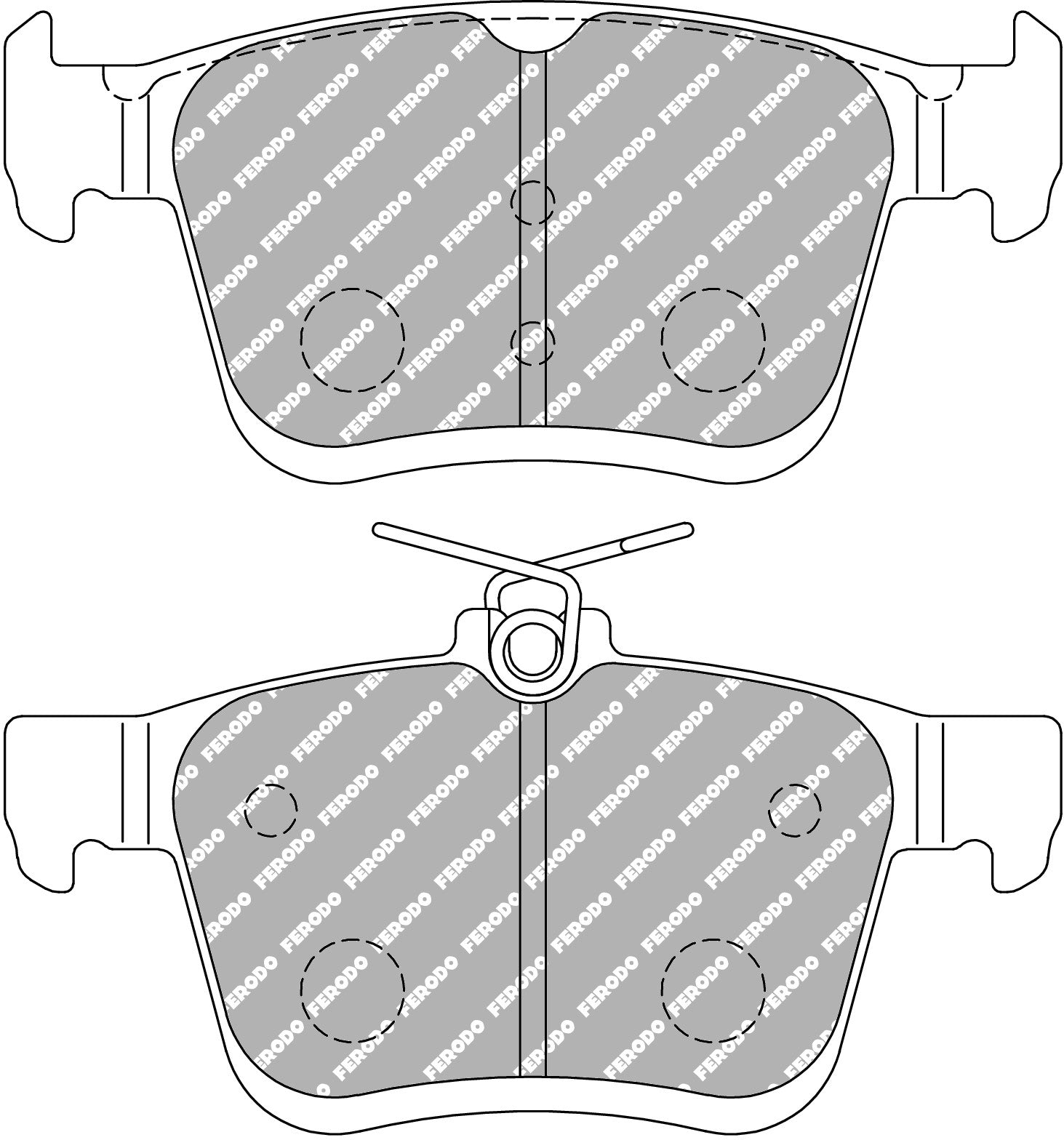 Ferodo Semi-Metallic Brake Pads | FER-FCP4434H