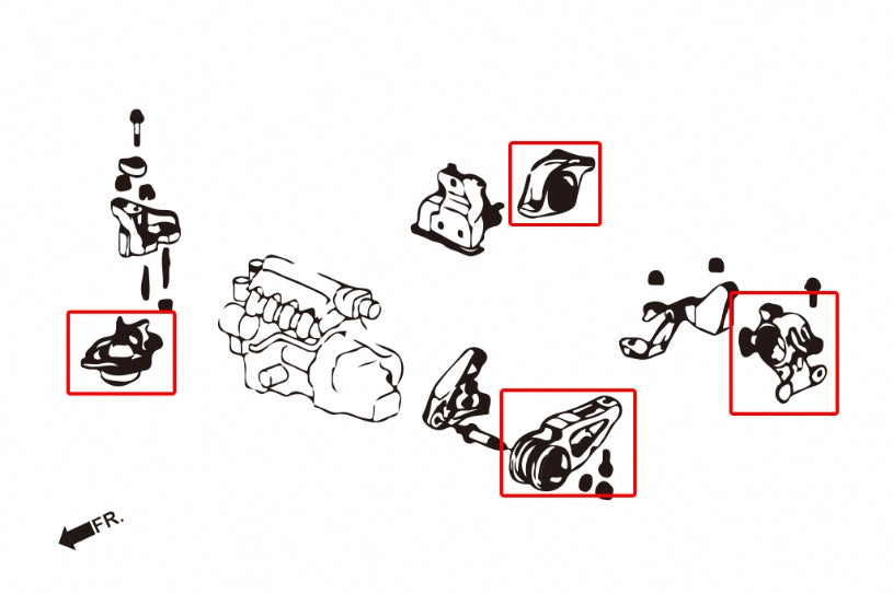 Harden Engine Mount Honda Fit