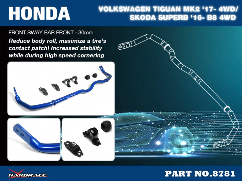 Front Sway Bar Skoda Kodiaq, Superb, Volkswagen Golf r, Tiguan