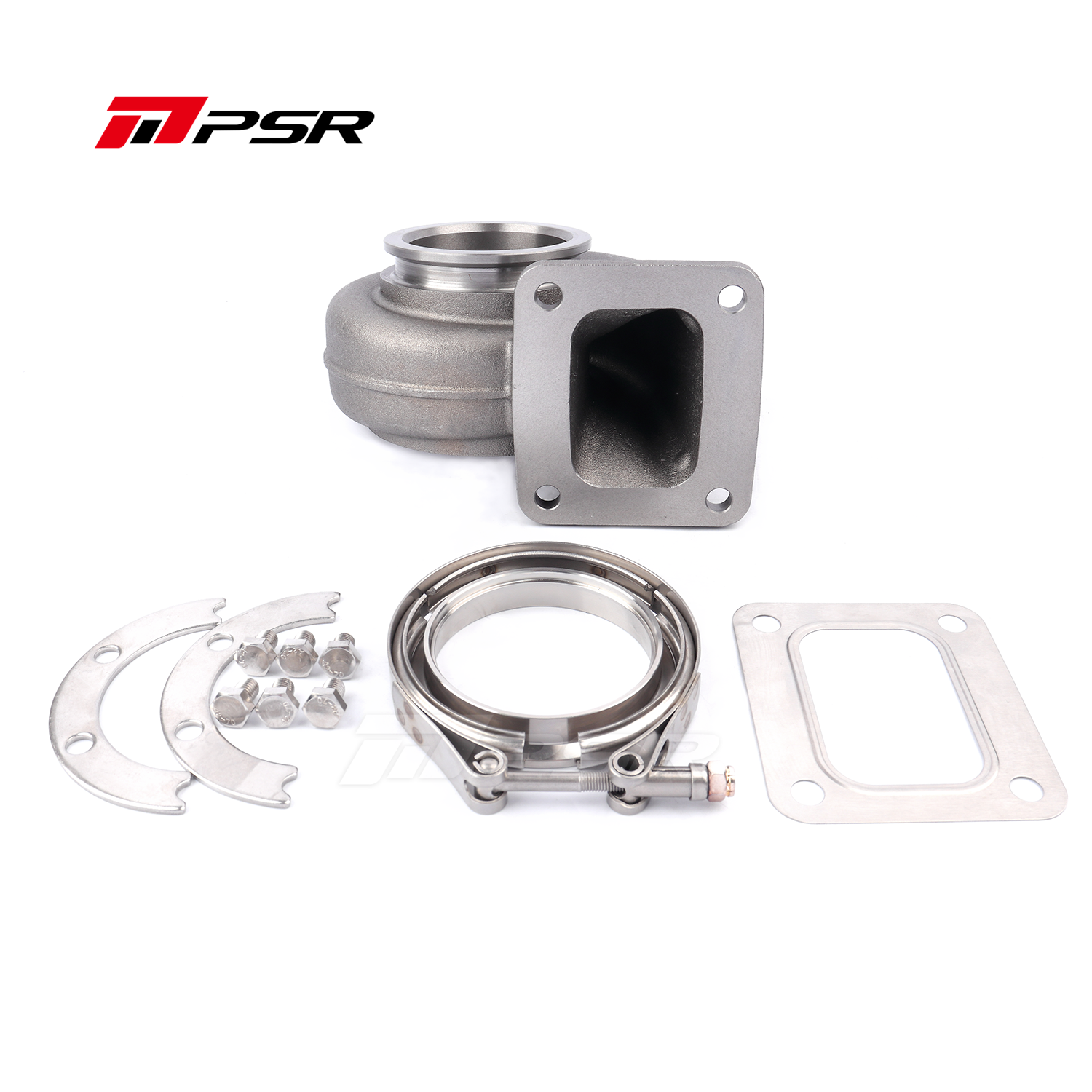 Pulsar Turbo Turbine Housing Drop in Precision PTE Ball Bearing Turbo 6870 - 0.81A/R, T4 Open Inlet, V-band Outlet by Pulsar Turbo available at Torque Lab