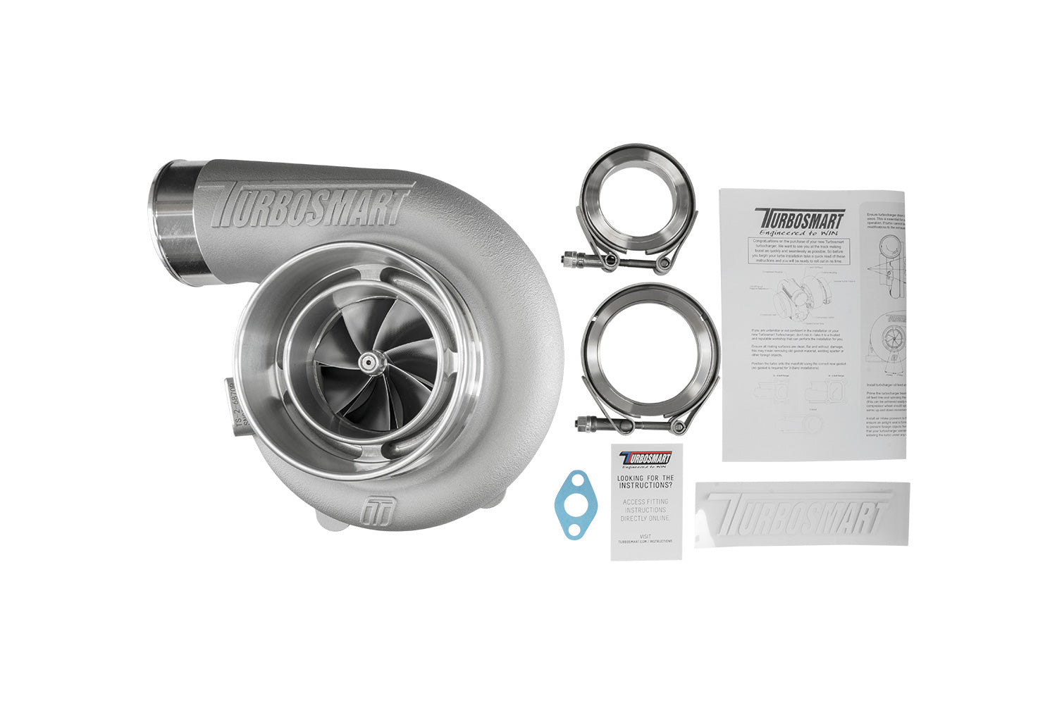 TS-2 Turbocharger (Water Cooled) 7170 (Kompact) V-Band Reverse Rotation 0.96AR Externally Wastegated