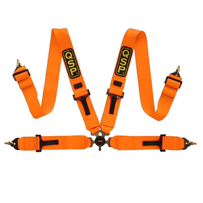 Seat Belt 4-P 3/3 - NON FIA - Orange