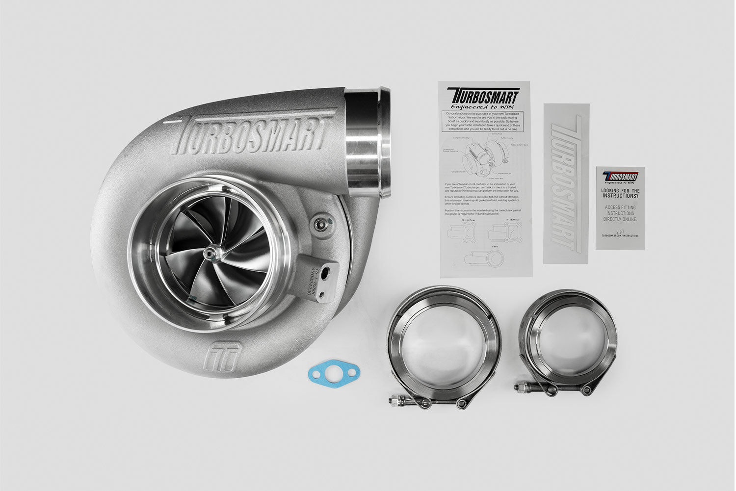 TS-1 Turbocharger 8280 V-Band 0.96AR Externally Wastegated