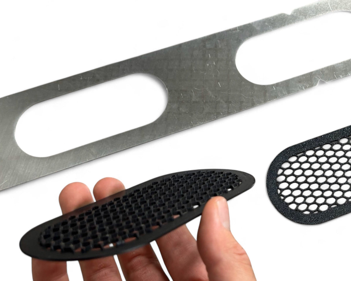 ST Trackparts BMW E46/E9X/F8X/G8X Universal Speedholes Stencil and Mesh 50mm - product image 3