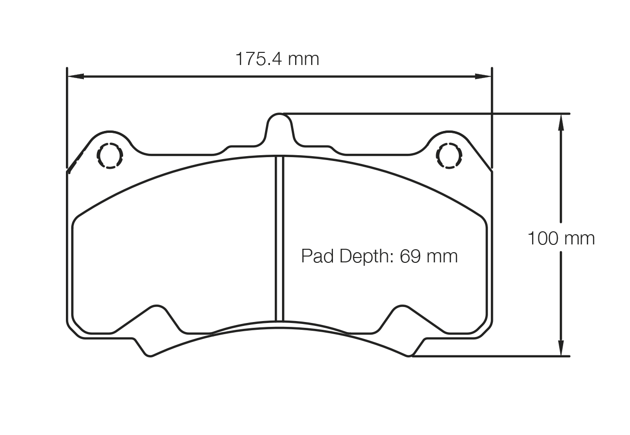 Pagid Racing RSL 1 Brake Pads - Brake | S8258L01001 - Pagid Racing brake pads