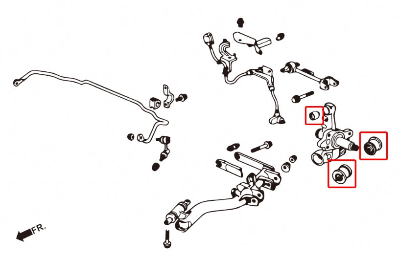 Rear Knuckle Bushing Honda