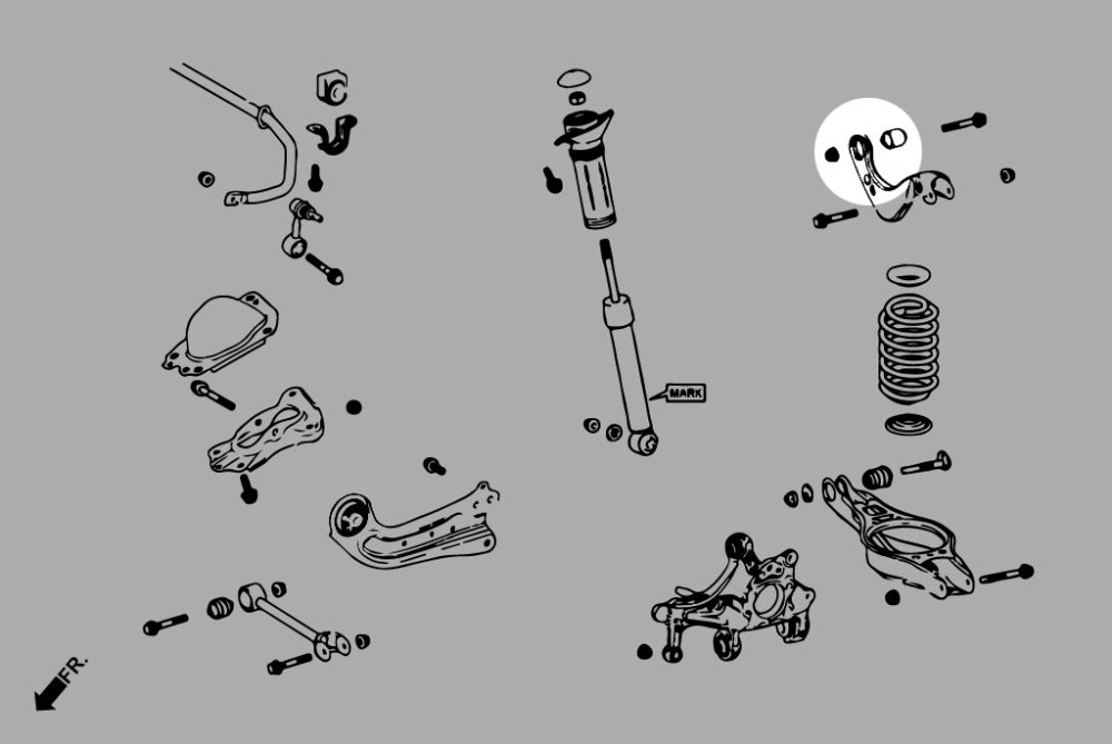 Rear Upper Arm Bushing Toyota, Lexus