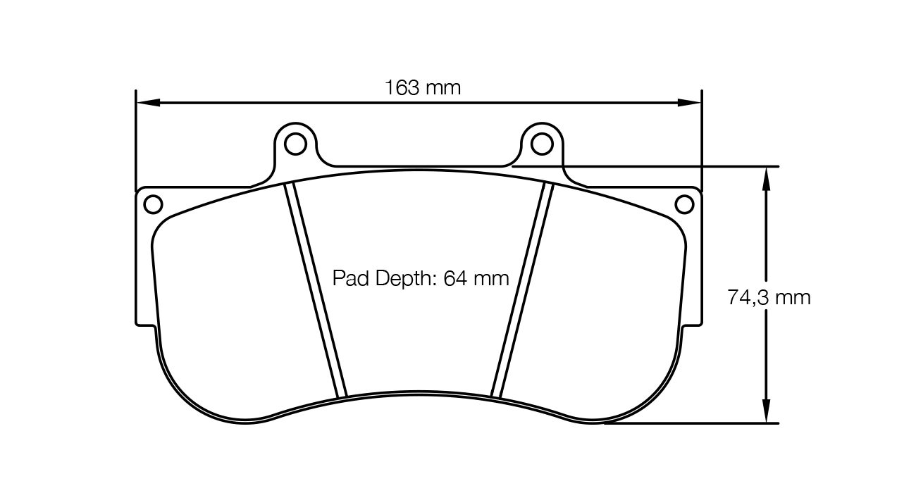 Pagid Racing RSL 2E Brake Pads - Front | S2564L2E001 - Pagid Racing brake pads