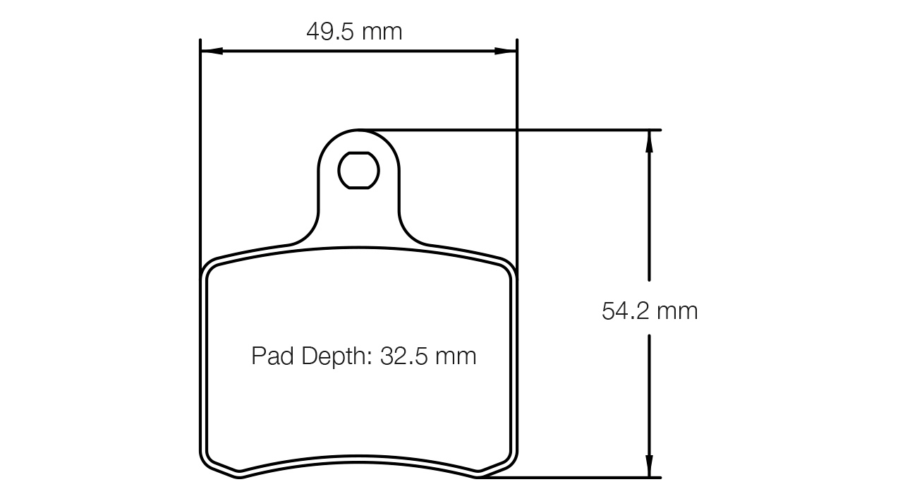 Pagid Racing K 2 Brake Pads - Rear | S5103K02001 - Pagid Racing brake pads