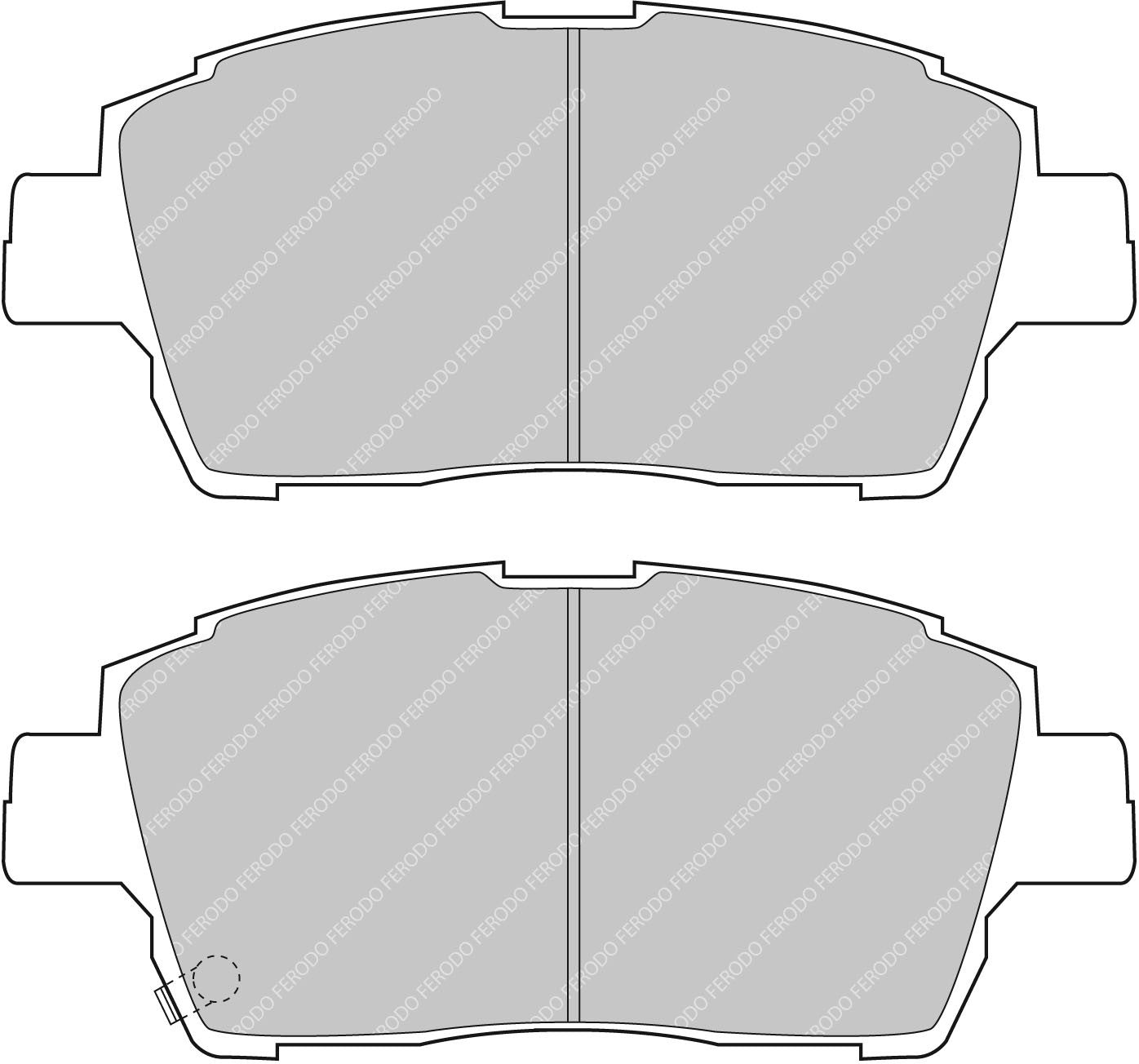 Ferodo Semi-Metallic Brake Pads | FER-FCP1392H