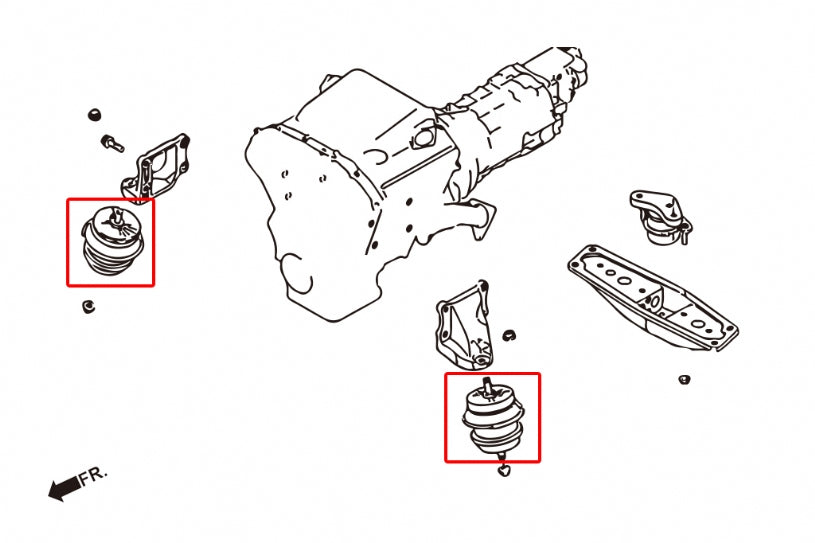 Harden Engine Mount Infiniti G series, Nissan Skyline, Z-series