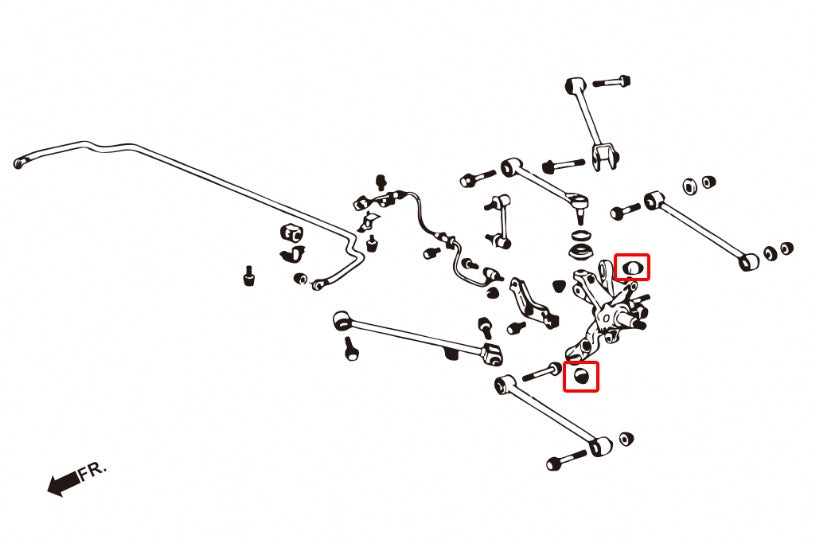 Rear Knuckle Bushing Honda Accord