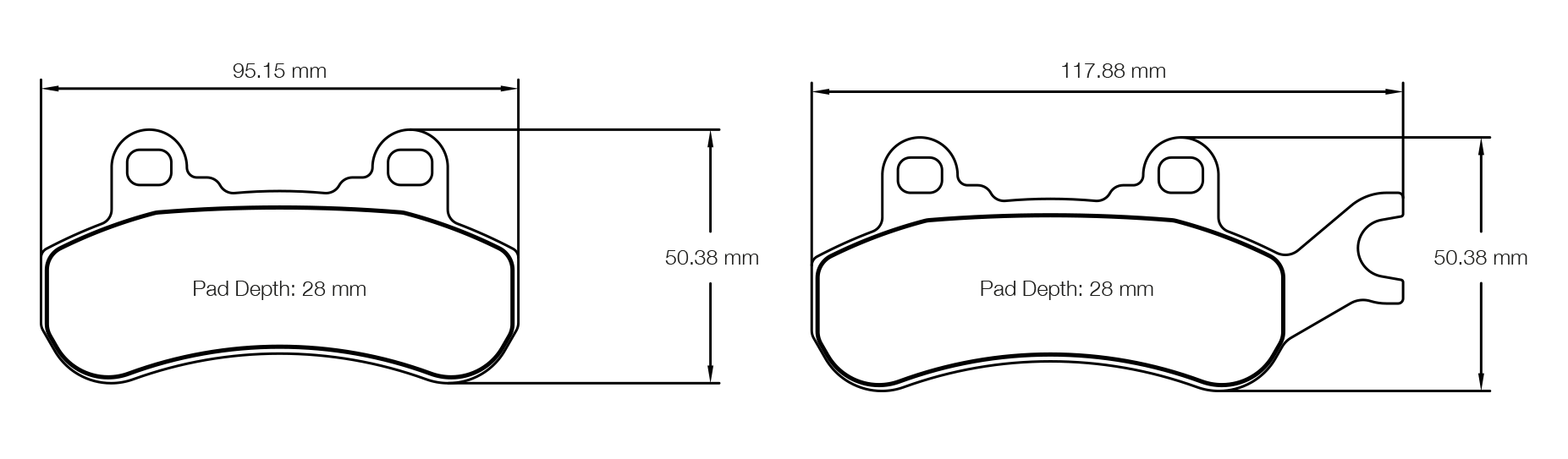 Pagid Racing UT 2 Brake Pads - Front | S6005UT2001 - Pagid Racing brake pads