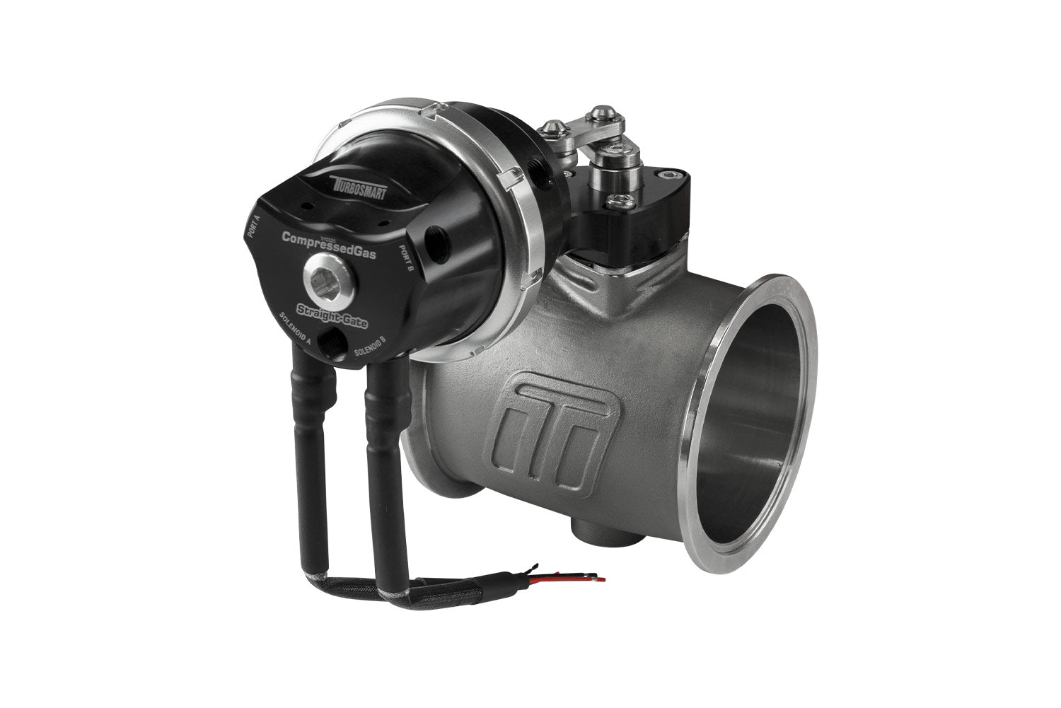 PSG76CG Pneumatic StraightGate76 Compressed Gas (Solenoid) 7psi Black by Turbosmart - performance upgrade from Torque Lab