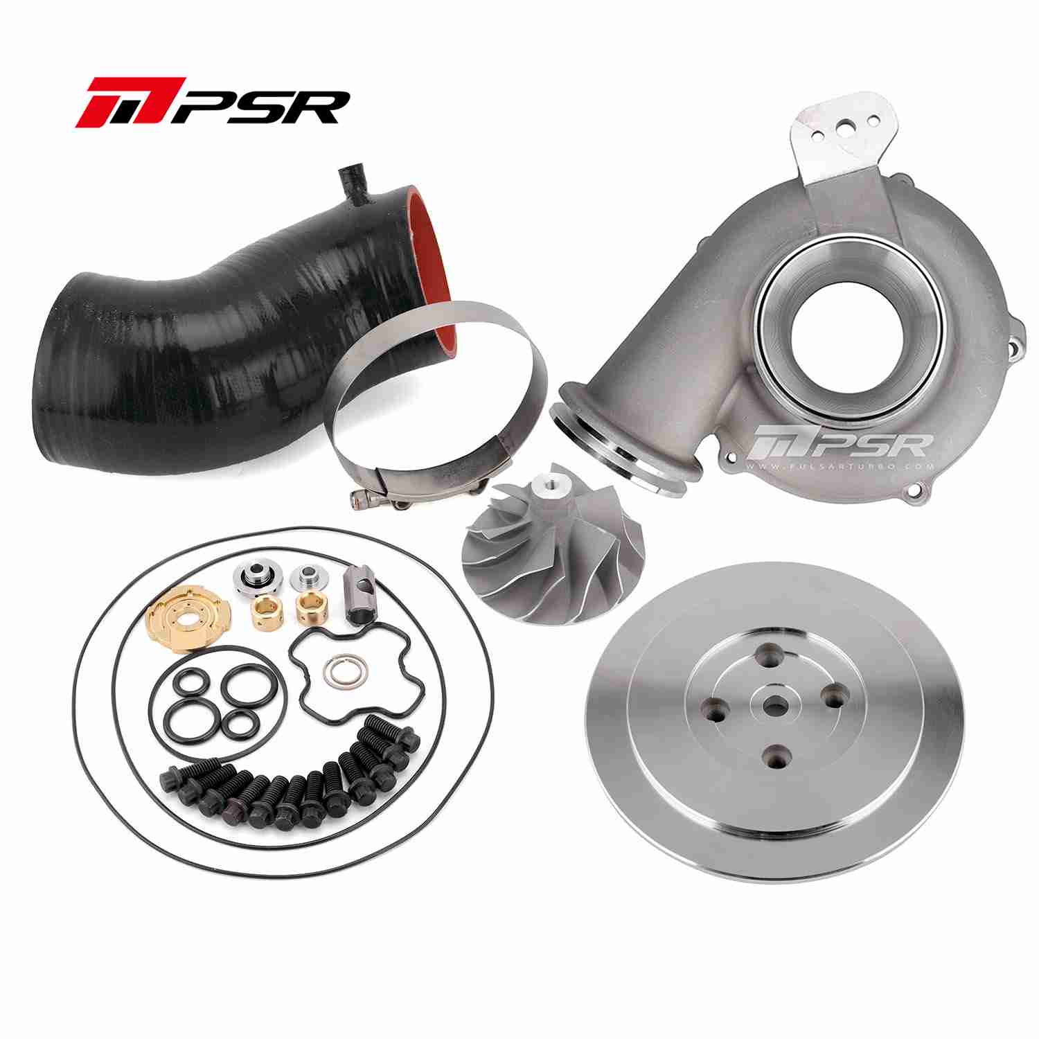Pulsar Turbo PSR T51R MOD Cover DIY Upgraded Kit for 99.5 - 03 7.3L Ford Powerstroke Turbo - Cast 66/88mm by Pulsar Turbo available at Torque Lab
