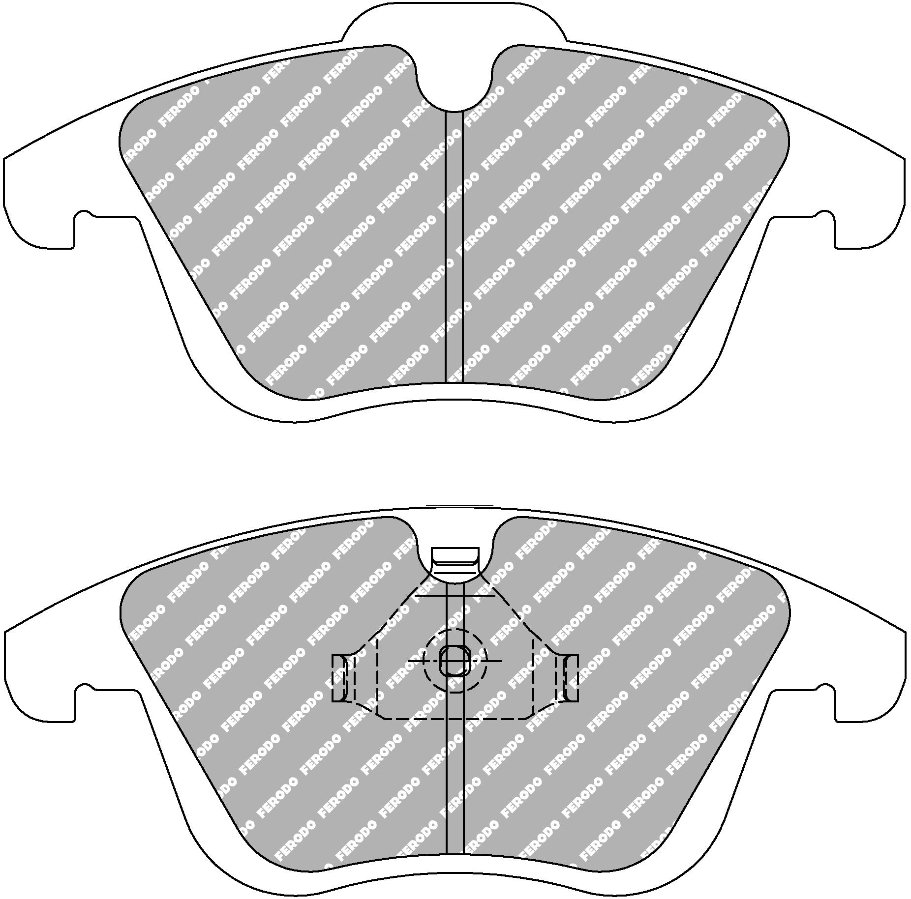 Ferodo Semi-Metallic Brake Pads | FER-FCP4045H