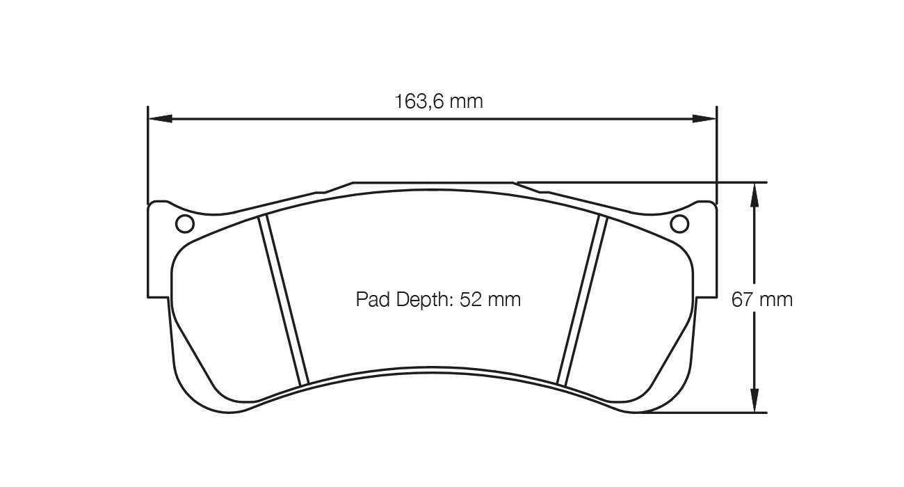 Pagid Racing RSL 2E Brake Pads - Front | S2488L2E001 - Pagid Racing brake pads