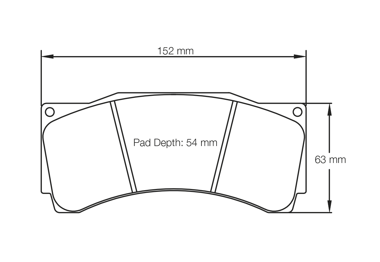 Pagid Racing RST 2E Brake Pads - Front | S1539T2E001 - Pagid Racing brake pads
