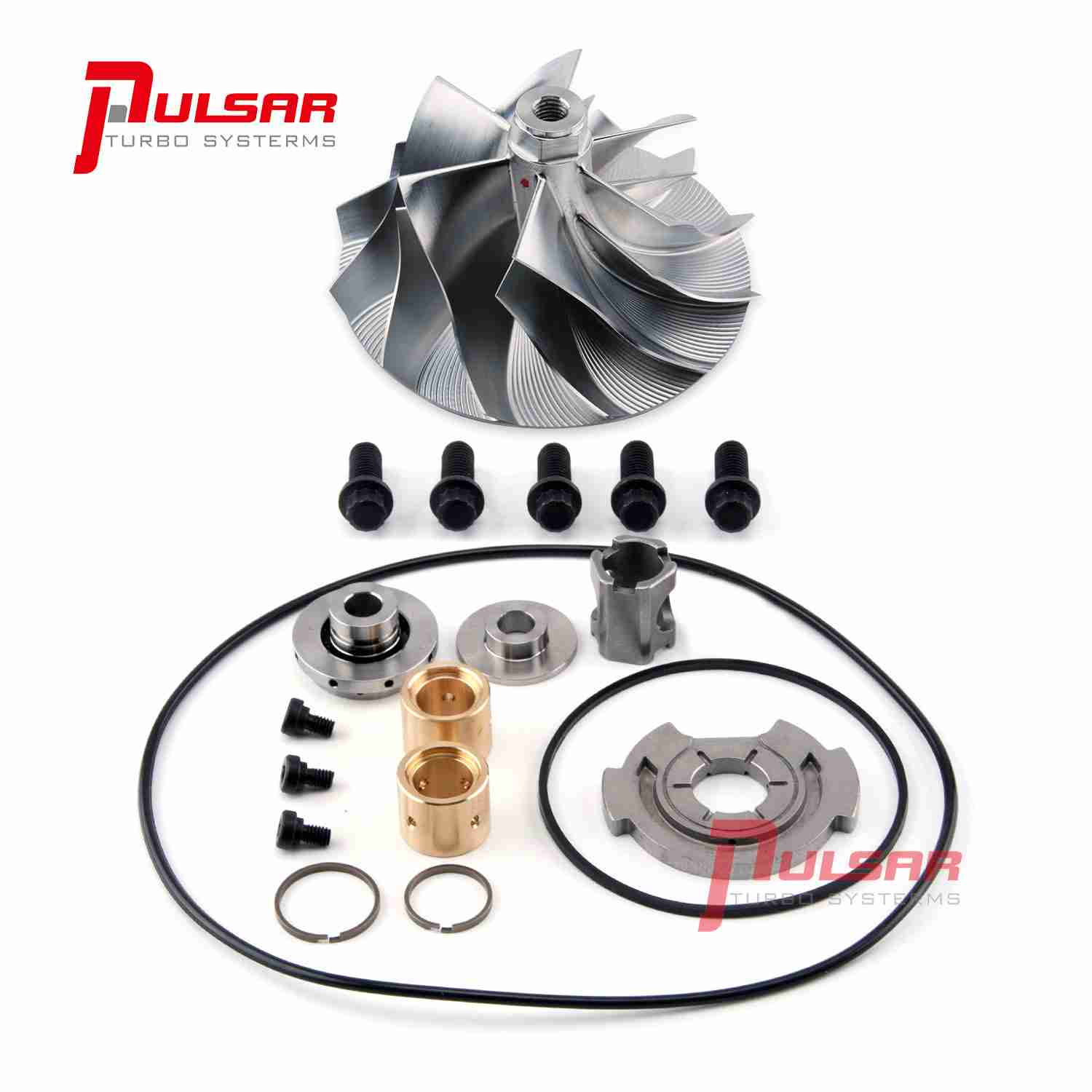 Pulsar Turbo 03-04 Ford 6.0L Powerstroke Turbo Billet Compressor Wheel + Rebuild Kit by Pulsar Turbo available at Torque Lab