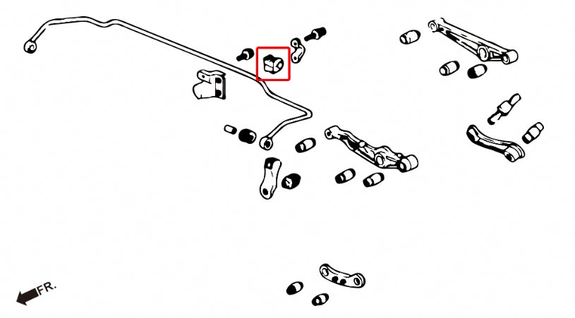 Rear Stabilizer Bushing Honda Civic, Integra