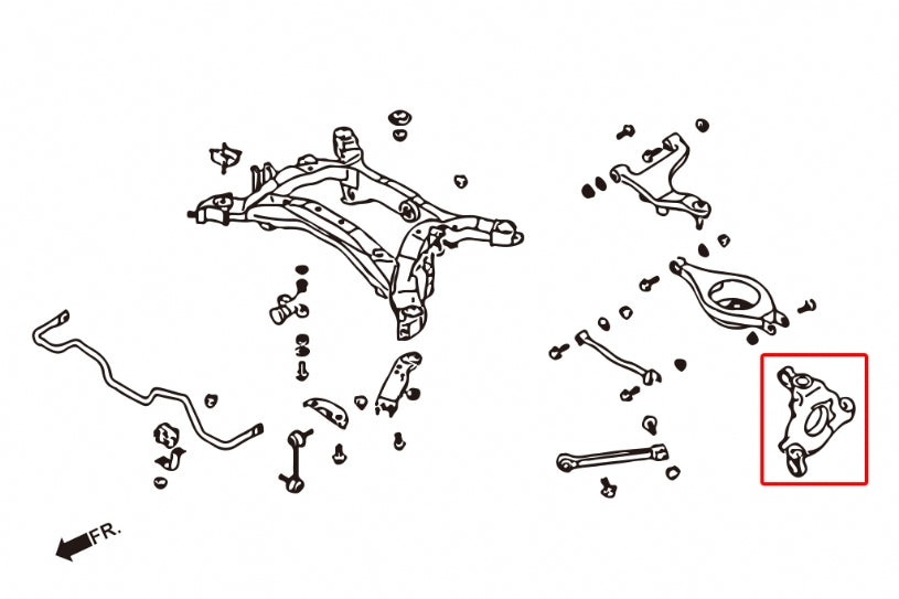 Rear Knuckle Bushing Infiniti, Nissan