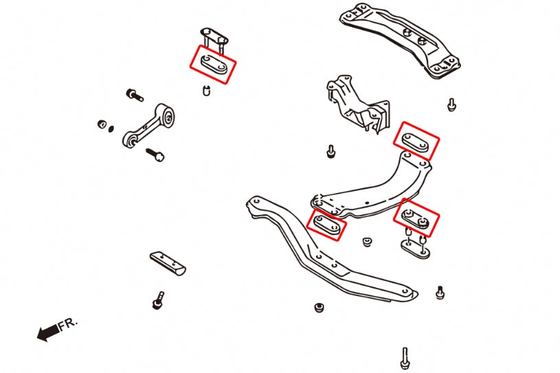 Transmission Crossmember Bushing Subaru