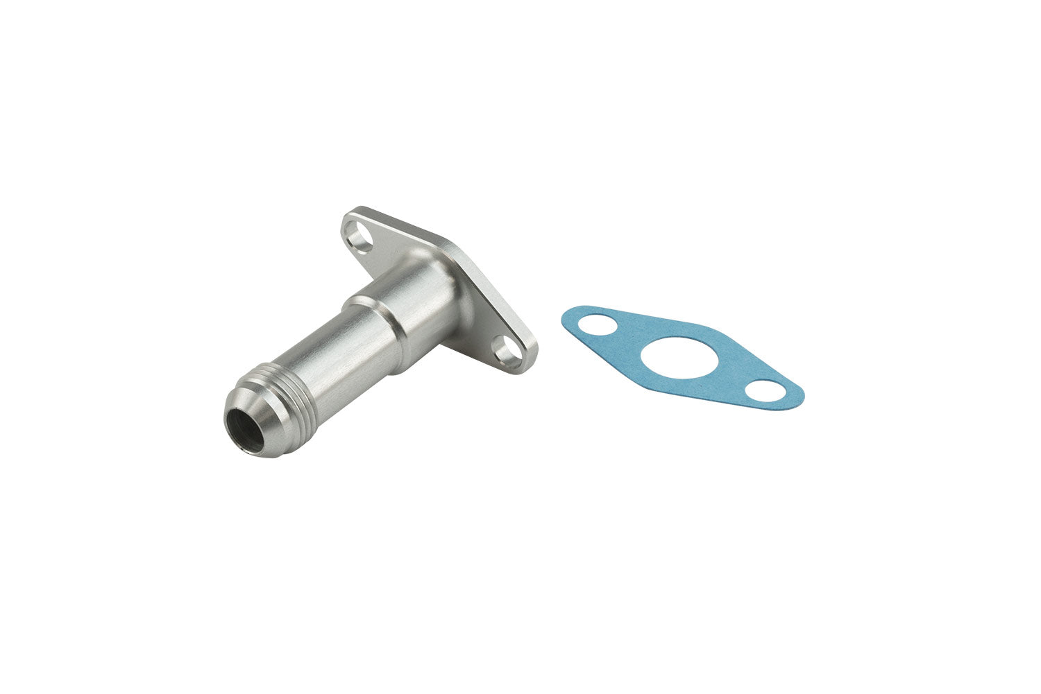 50.8mm 10AN 75mm Extended Oil Drain Silver by Turbosmart - performance upgrade from Torque Lab