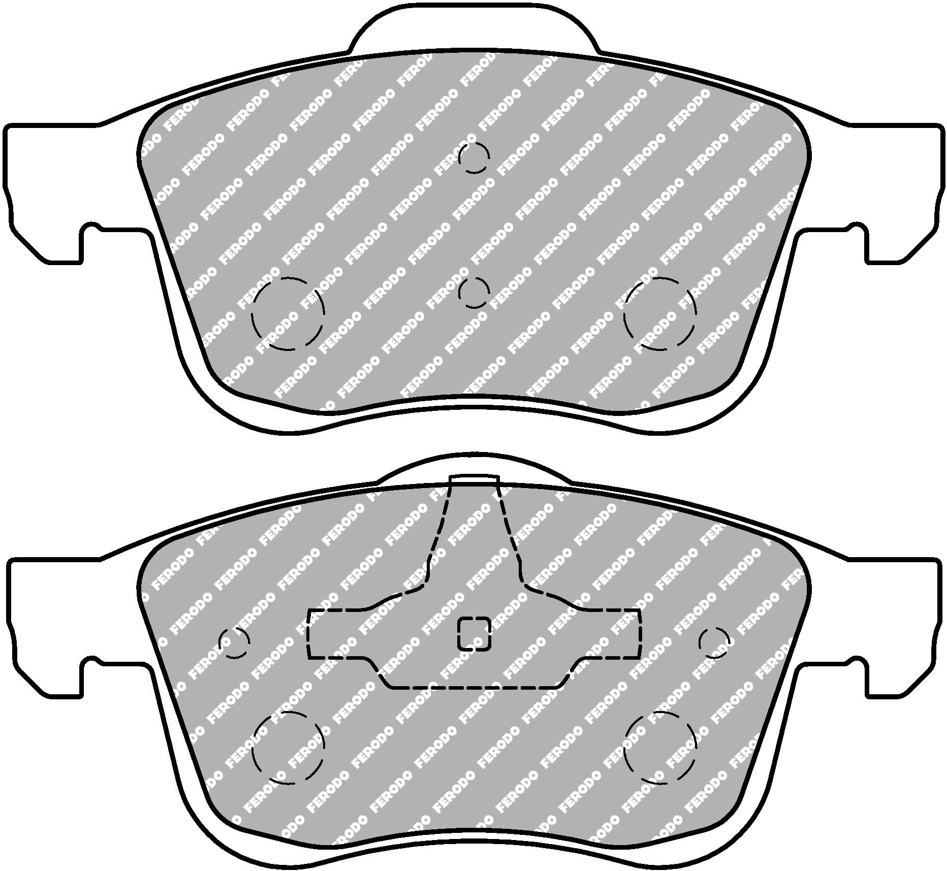 Ferodo Semi-Metallic Brake Pads | FER-FCP1805H