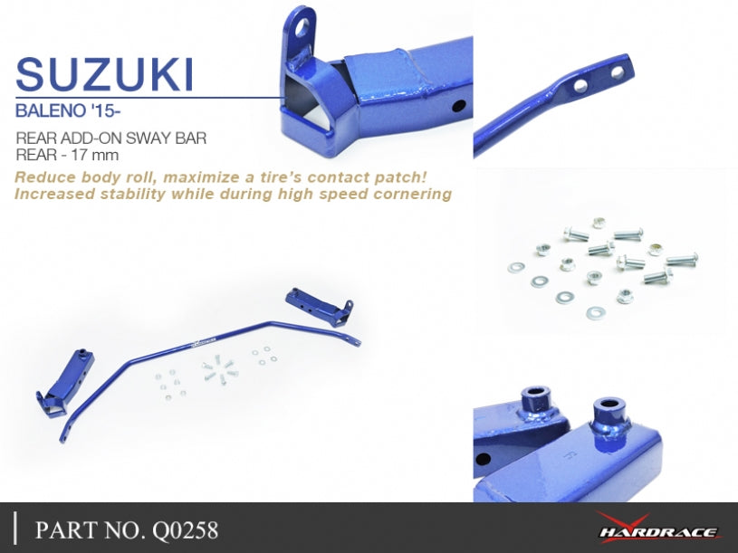 Rear Add-on Sway Bar Suzuki Baleno