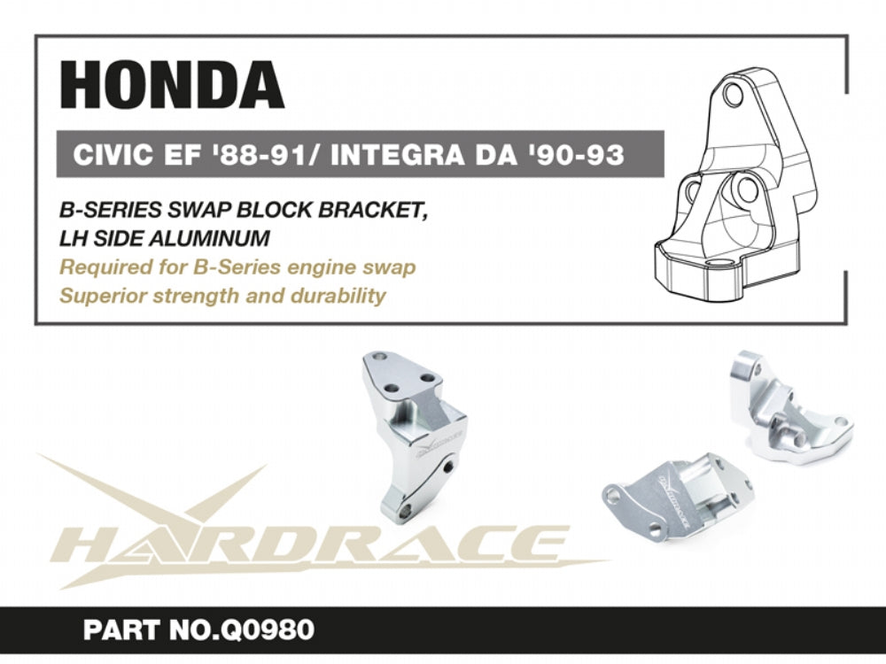B-series Swap Engine Mount Bracket - Lh Side Honda Civic, Integra, CRX